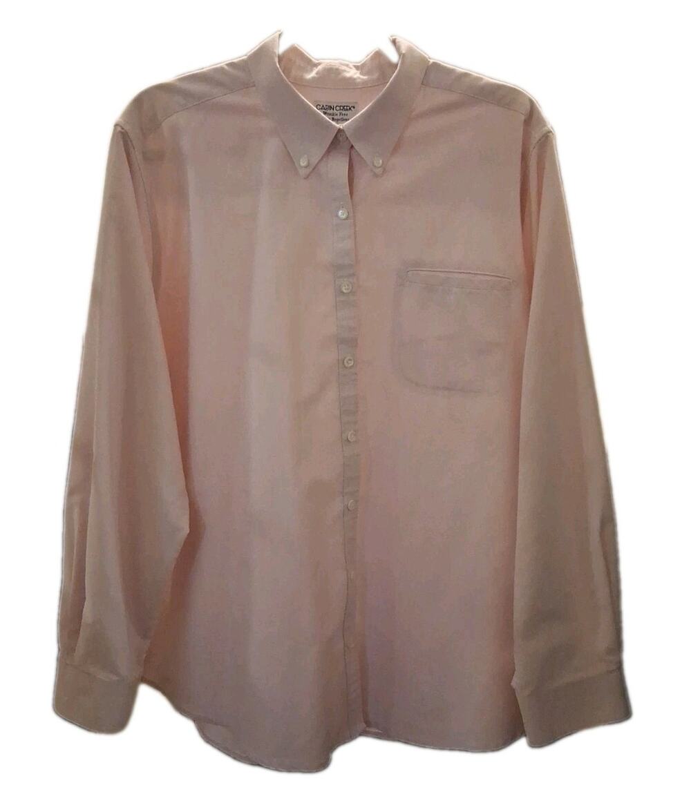 Cabin Creek Wrinkle Free Pink Button Up Top Size 20W